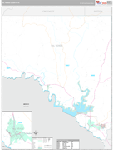 Val Verde Wall Map Premium Style